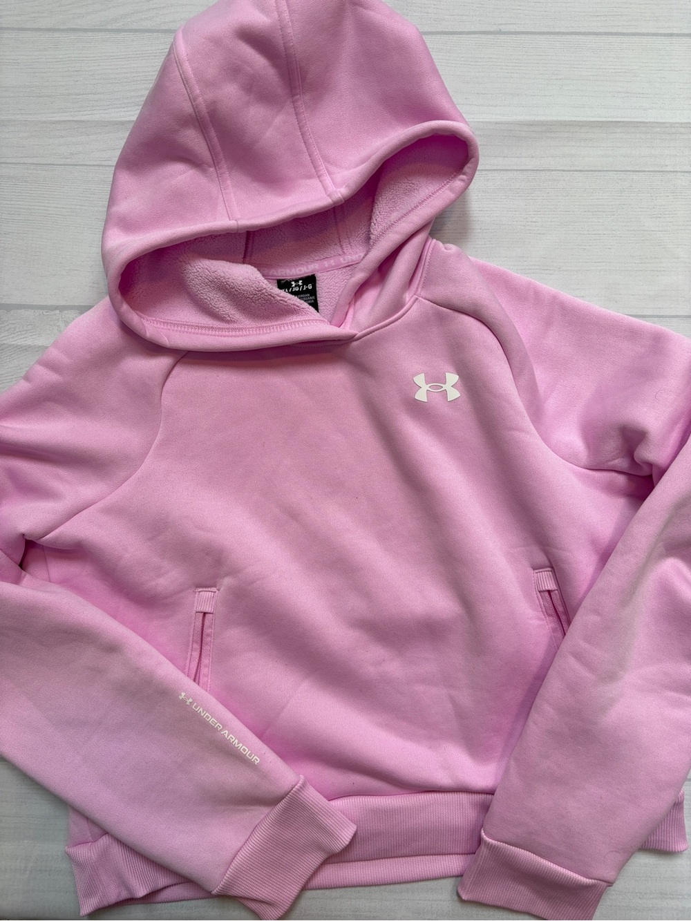 Under Armour Pink Girls' Pullover Hoodie